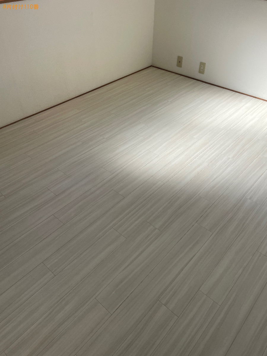 フローリング洗浄とワックス仕上げ、壁紙クリーニングご依頼