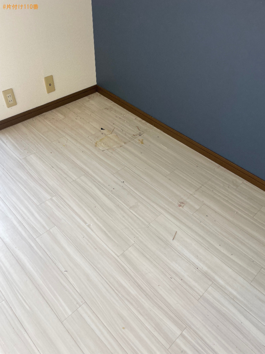 フローリング洗浄とワックス仕上げ、壁紙クリーニングご依頼